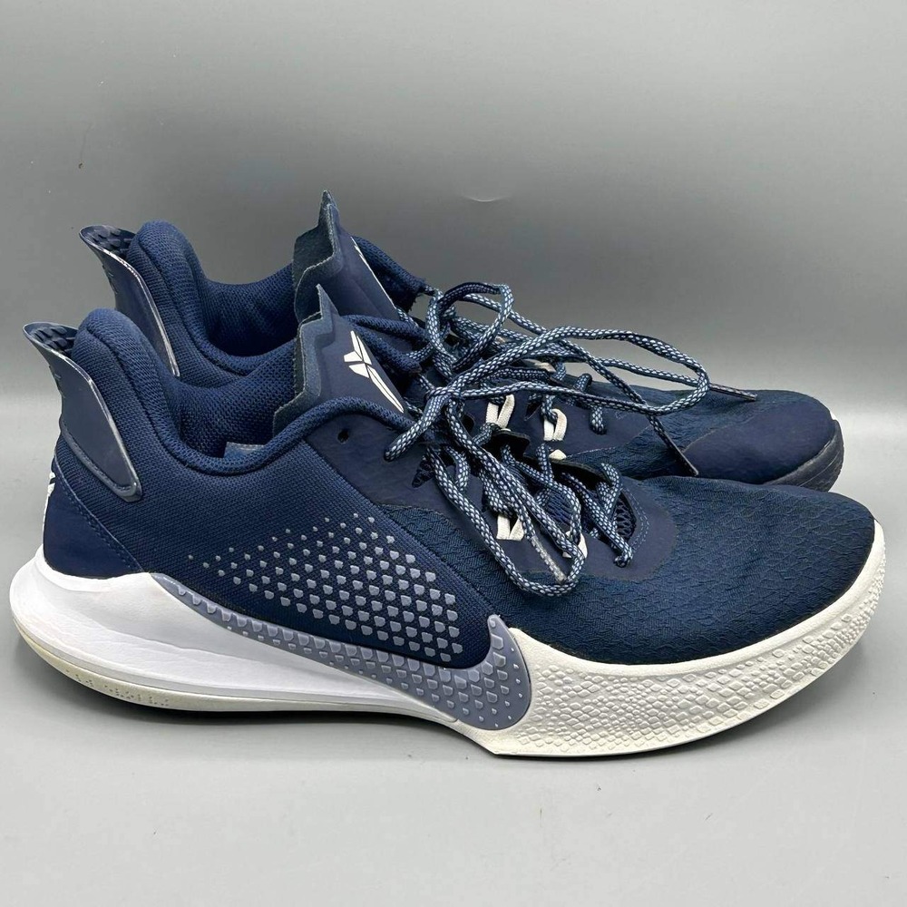 Nike Mamba Fury Midnight Navy White Basketball Shoes CK6632-400 Men Size 10